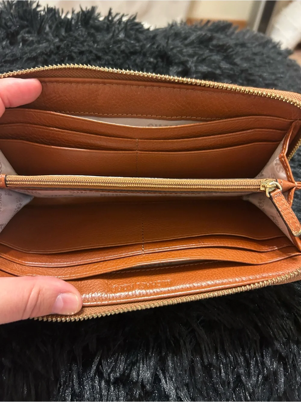 Michael Kors Jet Set Logo Jacquard Zip Around Continental Wallet | Vanilla Acorn